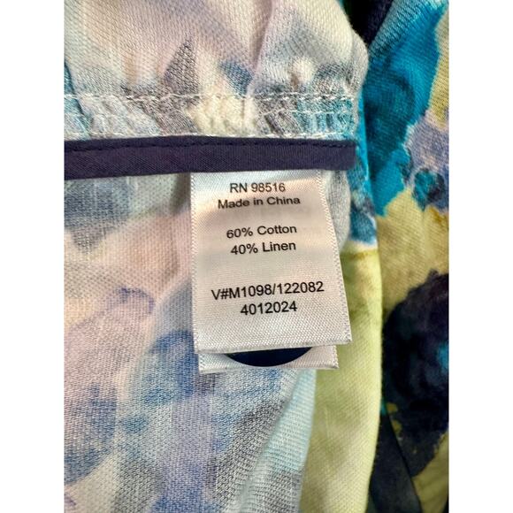 Coldwater Creek Women's Floral Jacket Watercolor Pattern 16 EUC - Picture 3 of 6